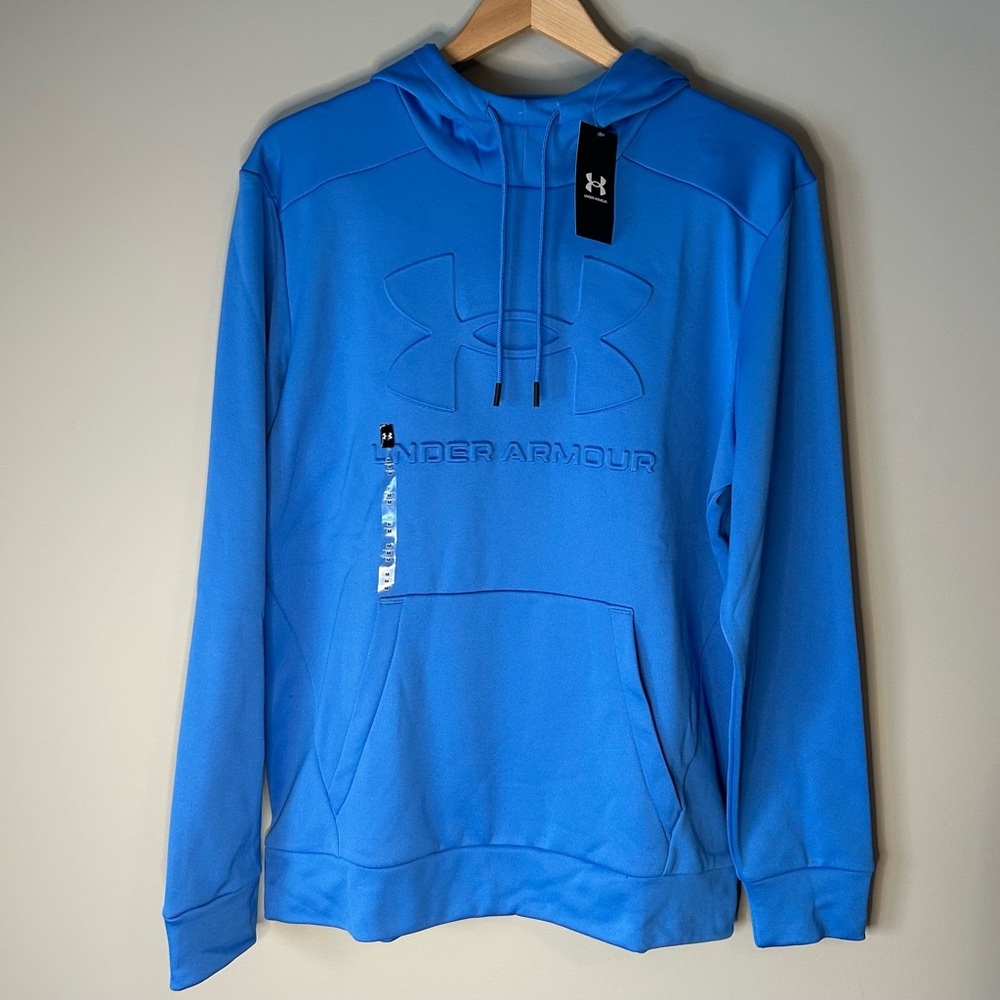 Under Armour Blue Hoodie | New With Tags | Embossed Logo Pullover